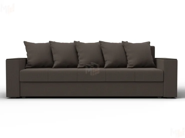 Диван прямой Дубай Лайт ( Амур 05 коричневый )