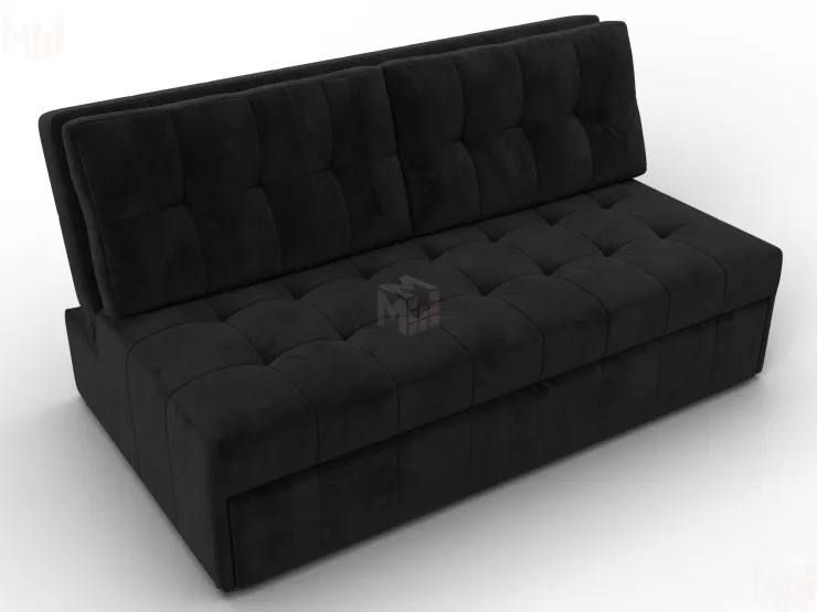 Диван прямой Лига-107 (160) ( SEVEN 35 черный )