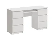 Стол компьютерный Челси 6 ящиков (белый)