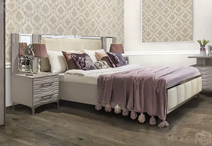 Тумба прикроватная Гравита серый камень глянец