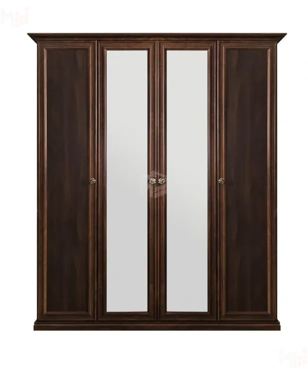 Шкаф Афина 4-дверный (2+2) с зеркалом караваджо