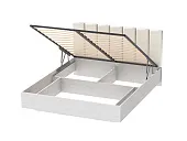 Кровать арт. 031 (Полосы) экокожа Sontex Milk (ПН) 1600x2000 Кровать арт. 031 (Полосы) экокожа Sontex Milk (ПН) 1600x2000