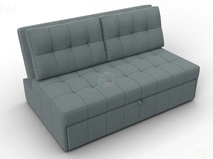 Диван прямой Лига-107 (140) ( Амур 07 серый )