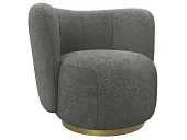 Кресло Лига-072 ( букле CAMBY 86 темно-серый ) Кресло Лига-072 ( букле CAMBY 86 темно-серый )