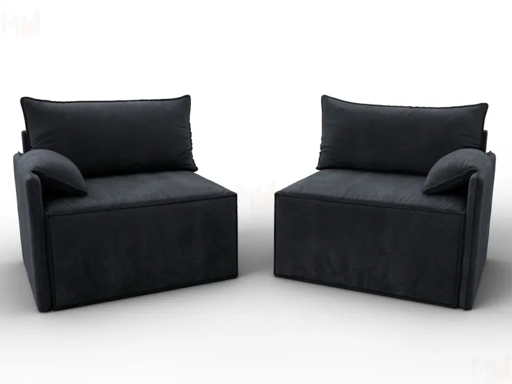 Диван прямой модульный Лига-106 ( TOWER 11 темно-серый )