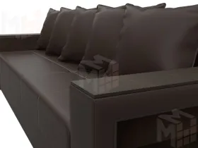 Диван прямой Дубай Лайт ( Коричневый )