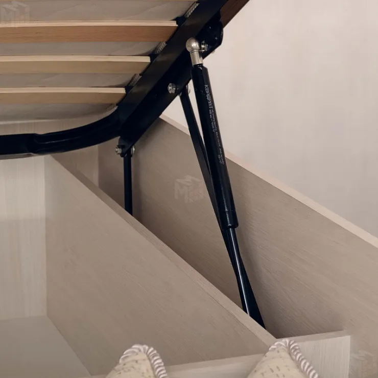 Кровать с подъемным механизмом  PAOLA 306 Люкс (1800) Ясень светлый патина