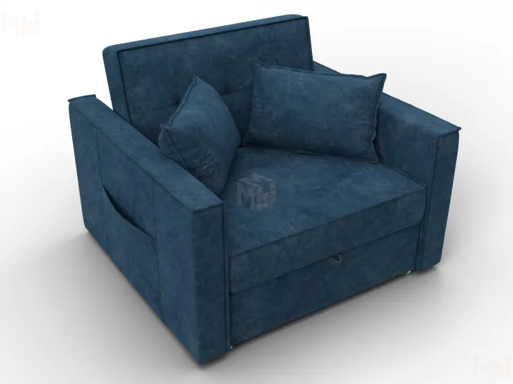 Кресло-кровать Лига-104 (80) ( BRUT 11 синий )