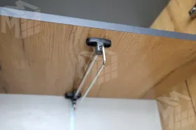 Шкаф 2-х створчатый с зеркалом Ольга-Лофт 3.1 Дуб Крафт Золотой/Темно-Серый