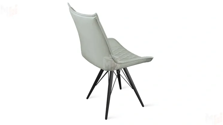 Стул Фэнди К3 Черный муар, Велюр Confetti Silver