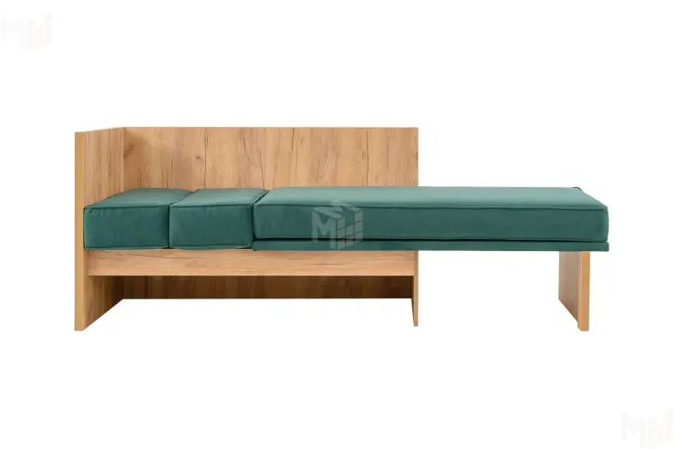 Кушетка Хилтон на пружинном блоке Зеленый