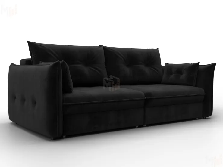 Диван прямой Лига-100 НПБ ( SEVEN 35 черный )