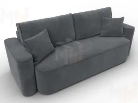 Диван прямой Лига-118 НПБ ( LAIM 23 светло-серый )