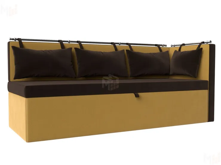 Диван кухонный прямой Метро с углом справа