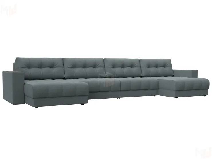 Диван П-образный с декором Лига-049 НПБ Лонг