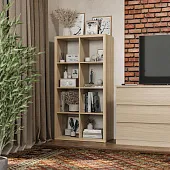 S00654 Фора 8 стеллаж 76х146х38, дуб беленый S00654 Фора 8 стеллаж 76х146х38, дуб беленый