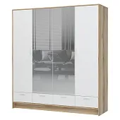Шкаф 4-х створчатый с зеркалом Ирис ШК-04