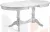 Стол деревянный раздвижной Барэнт 130 Белый с серебряной патиной