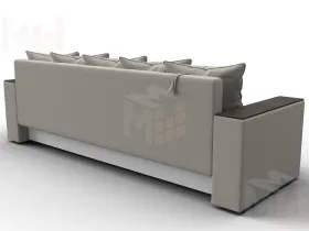 Диван прямой Дубай Лайт ( Амур 02 бежевый )