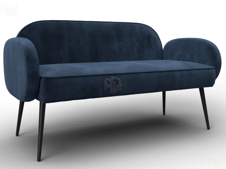 Диван прямой Лига-086 ( TOWER 13 синий )