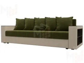 Диван прямой Дубай Лайт ( Зеленый;Бежевый )