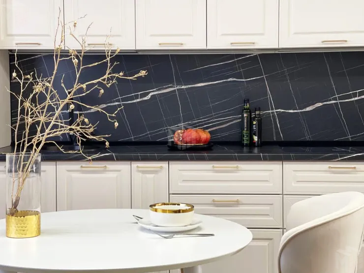 Стол обеденный Сканди 2 белый/светлый лак