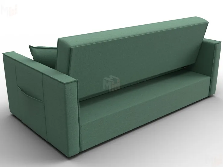 Диван прямой Лига-104 (160) ( Амур 11 зеленый )