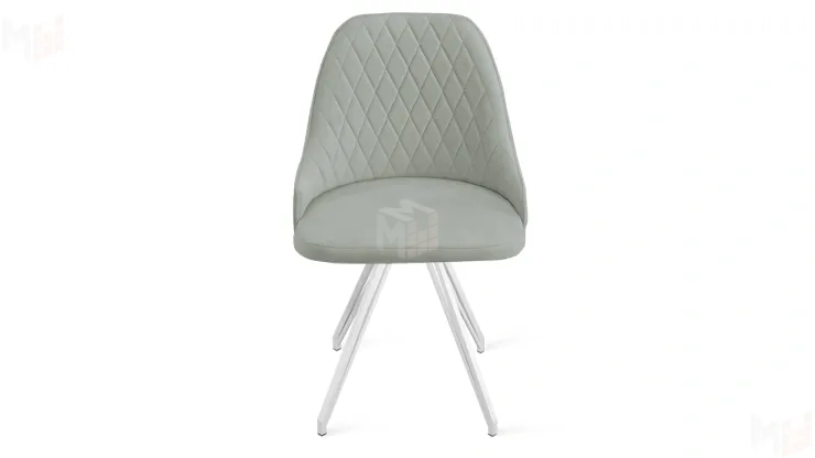 Стул Гранд К4 Белый матовый, Велюр Confetti Silver