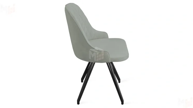 Стул Гранд К4 Черный муар Велюр Confetti Silver