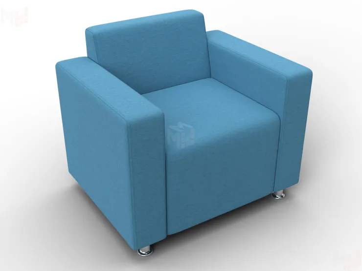 Кресло Лига-093 ВН ( Амур 10 голубой )