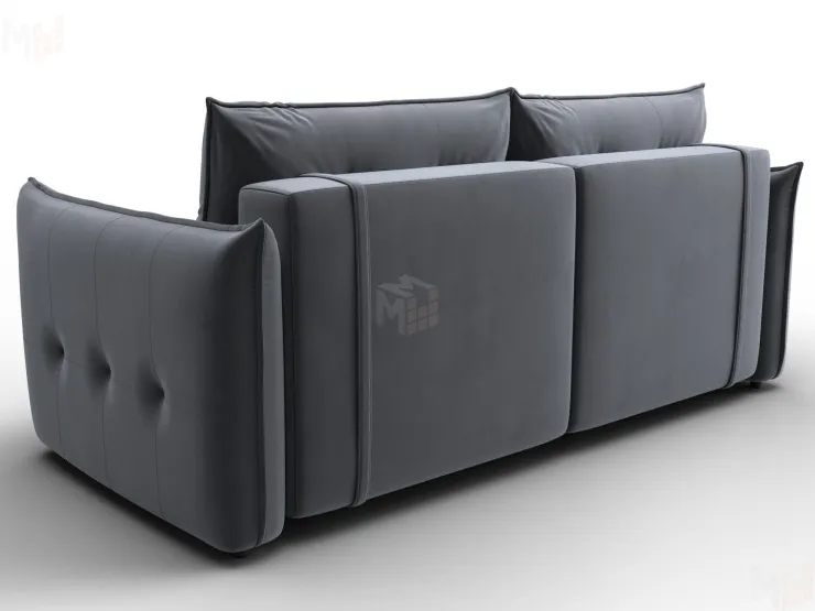 Диван прямой Лига-100 НПБ ( SEVEN 17 серый )