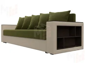 Диван прямой Дубай Лайт ( Зеленый;Бежевый )