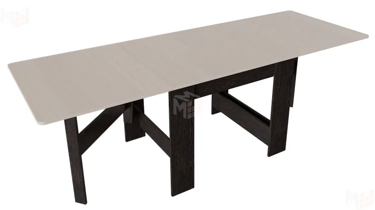 Стол-книжка тип 2 Антрацит/Дуб крафт белый