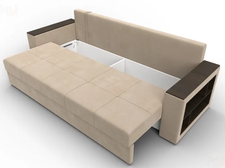 Диван прямой Дубай Лайт ( SEVEN 729 бежевый )