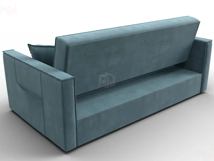 Диван прямой Лига-104 (160) ( SEVEN 113 бирюзовый )