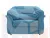 Кресло Карнелла ( Амур 10 голубой )