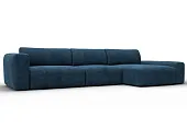 Диван угловой Лига-066 НПБ Лонг угол правый ( BRUT 11 синий )