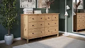 Комод КЫМОР 8 ящиков светло-коричневый