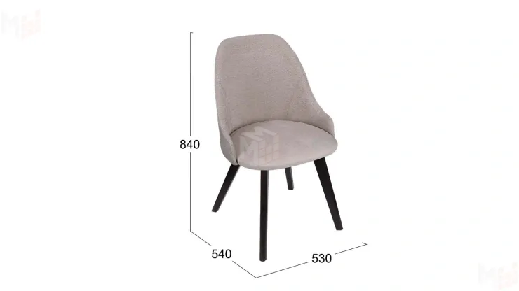 Стул Толедо тип 1 Черное дерево / тк. №208 / тк.220