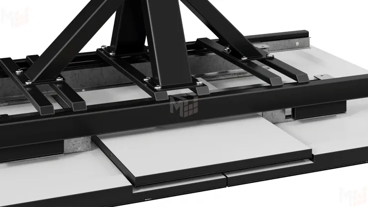 Стол обеденный Хэмптон Тип 1 черный мрамор