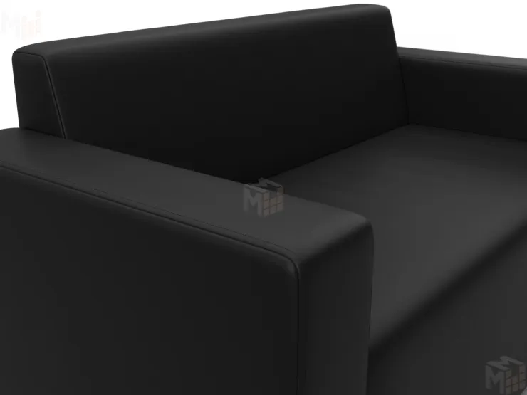 Диван прямой Лига-093 ( Черный ) Диван прямой Лига-093 ( Черный )