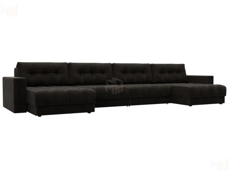 Диван П-образный с декором Лига-049 НПБ Лонг