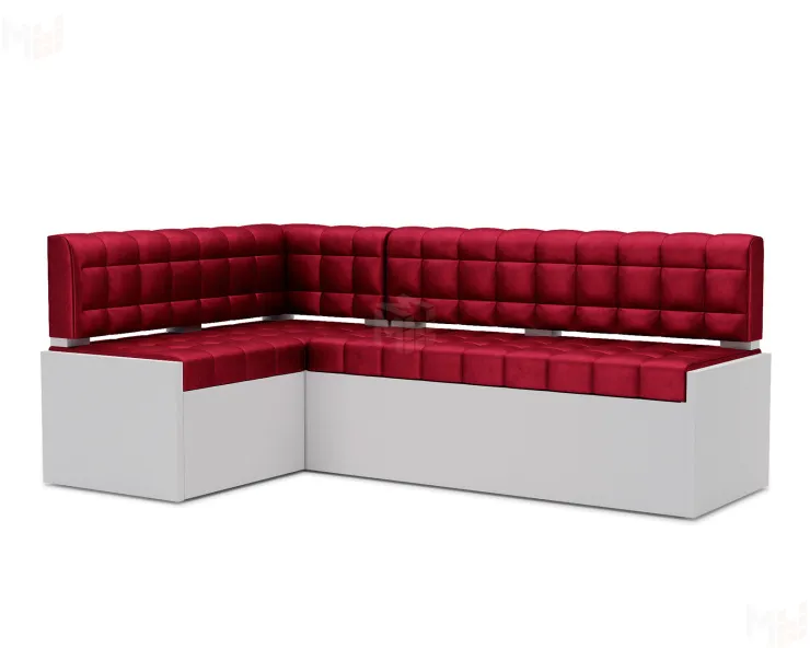 Ганновер Левый угол (Бархат красный STAR VELVET 3 DARK RED) 208х82х133 см