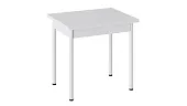 Стол  раздвижной Родос Тип 2 с опорой d40 Белый муар, Белый