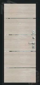 Входная металлическая дверь Лайн Букле черное/Cappuccino Veralinga Входная металлическая дверь Лайн Букле черное/Cappuccino Veralinga