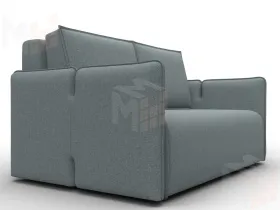 Диван прямой Лига-117 ( Амур 07 серый )