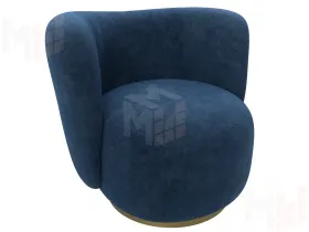 Кресло Лига-072 ( велюр BRUT 11 синий )