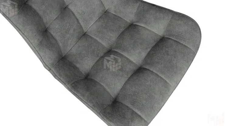 Стул BOSTON Черный муар, Велюр V003 темно-серый