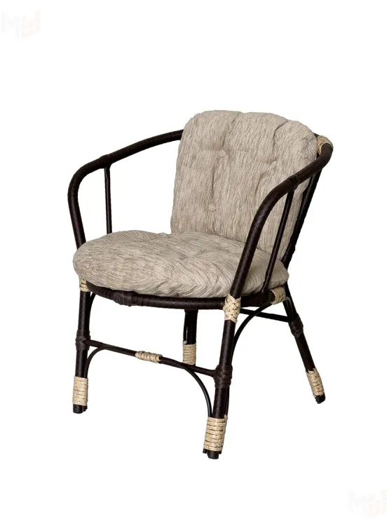 Комплект Багама Дуэт с простыми бежевыми подушками (полиротанг)