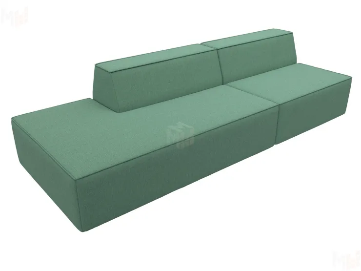 Диван прямой модульный Монс Модерн левый ( Амур зеленый )